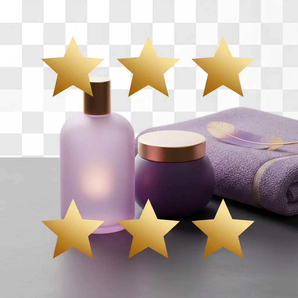Five gold stars rating